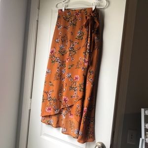 Flower Wrap Skirt